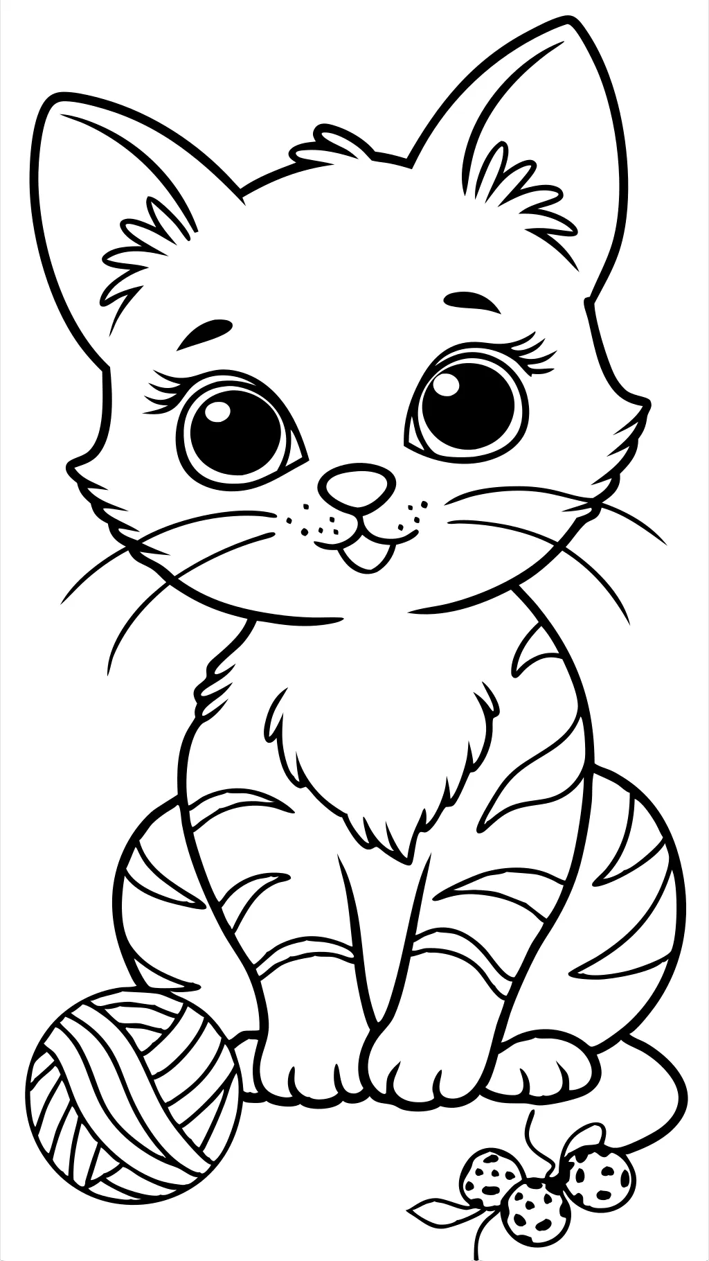 coloriage de chaton gratuit imprimable